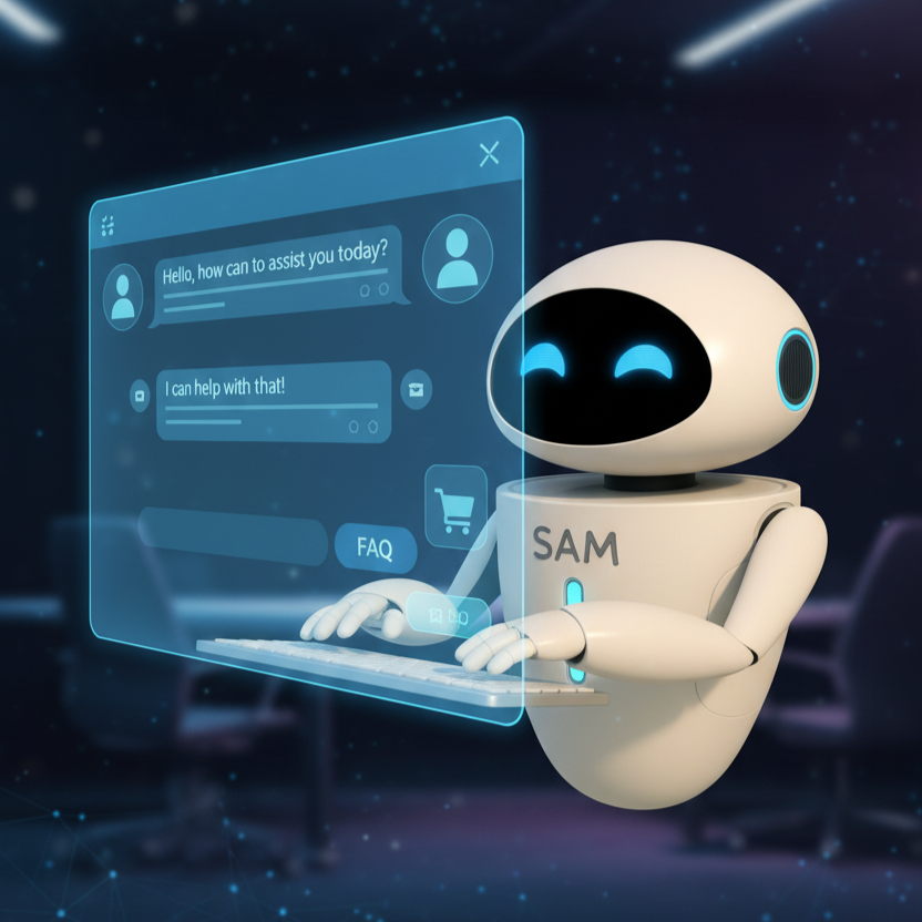 Agente de Servicio al Cliente IA resolviendo una consulta por chat